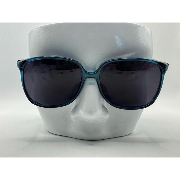 True Vintage Sunglasses | NOS | Womens Squared Plastic Style Green & Brown #831